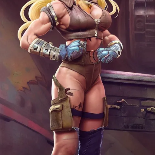 Image similar to dolly parton as cammy street fighter, ultra realistic, concept art, intricate details, highly detailed, photorealistic, octane render, 8 k, unreal engine, art by frank frazetta, simon bisley, brom