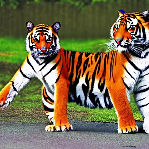 Prompt: Bengals versus bengal tigers