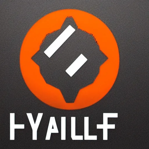 Image similar to Half Life 3 Logo, grainy, cracked, gradient, detailed, very detailed, heavily detailed, intricate details, intricately detailed, digital art, trending on artstation, 3D, studio quality lighting, dramatic lighting HD Quality, 4k resolution, 8k resolution, black background, Half Life 3 Logo is orange and is in the foreground, Realistic, Shiny Lighting, Shiny