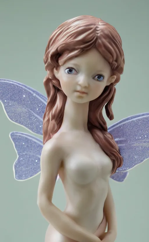 Image similar to !dream Porcelain fairy girl figure, 8k, studio photography, highly detailed