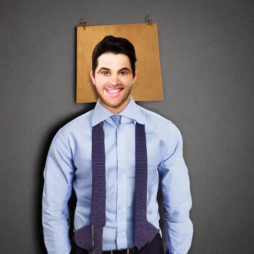 Image similar to recursive image of a man, high quality, high resolution