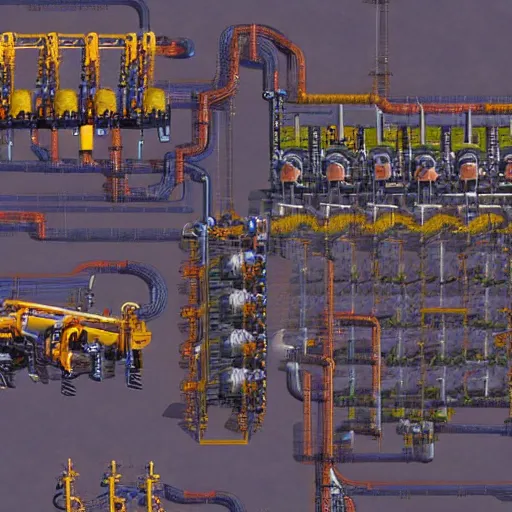 Prompt: factorio factory