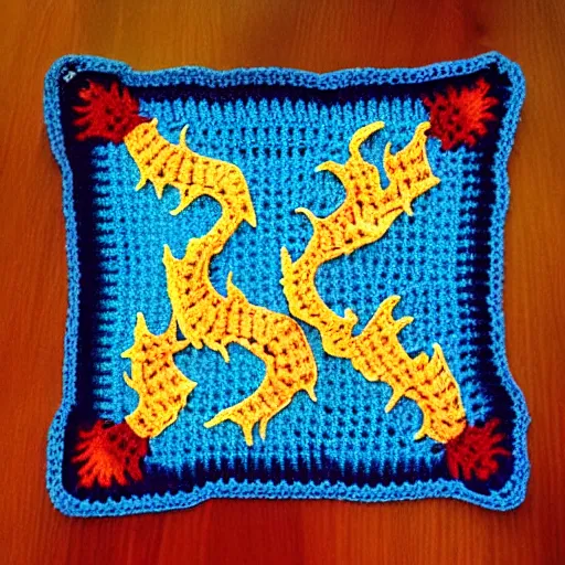 Image similar to wildfire crochet