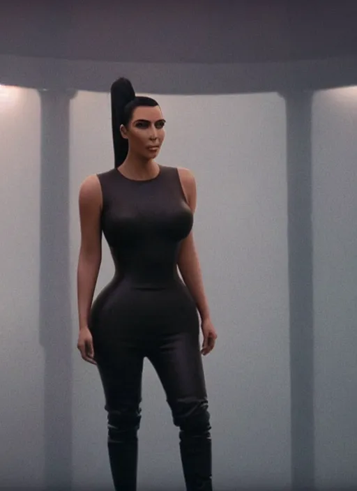 Image similar to film still of kim kardashian as Joi in Bladerunner 2049,