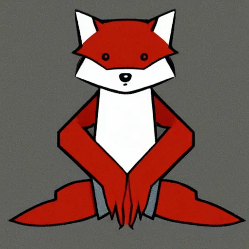 Image similar to an anthropomorphic fox wearing a t-shirt and leans, sitting on a couch, character art portrait