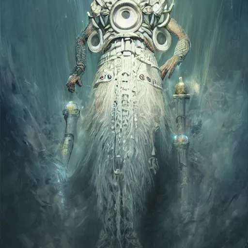 Image similar to african cosmic god obatala, dim light, front game card, marvel comics, dark, intricate, highly detailed, smooth, artstation, digital illustration by ruan jia and mandy jurgens and artgerm and wayne barlowe and greg rutkowski and zdislav beksinski.