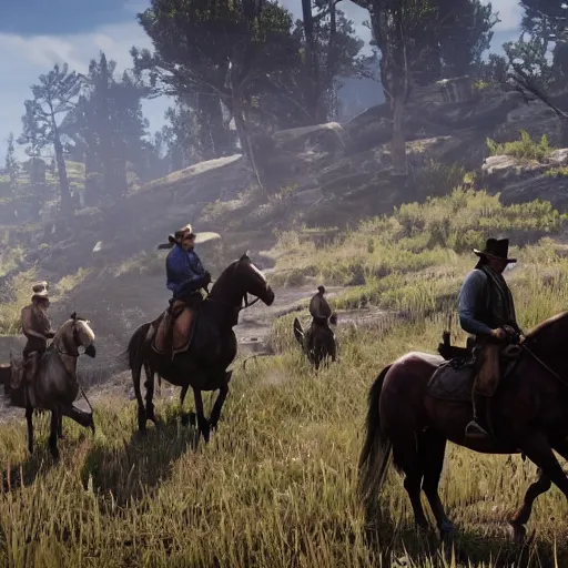 Image similar to a screenshot from red dead redemption 2 ( 2 0 1 8 )