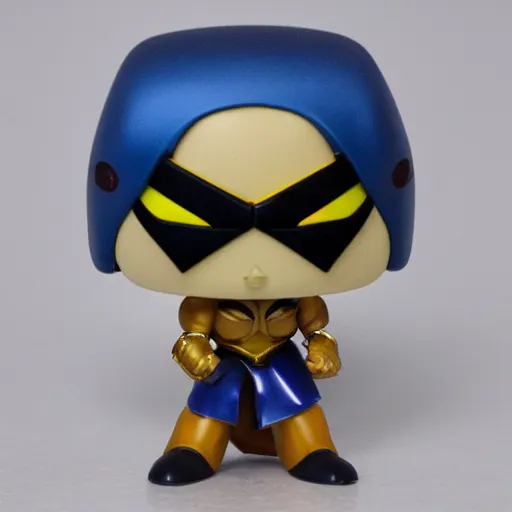 Prompt: funkopop of masked vega from street fighter