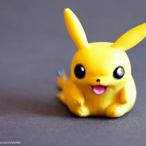 Prompt: the cutest little polymer clay pikachu, unreal engine, bokeh