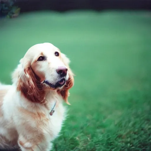 Image similar to a dog and a cat, professional photography, cinestill, bokeh, kodak film stock