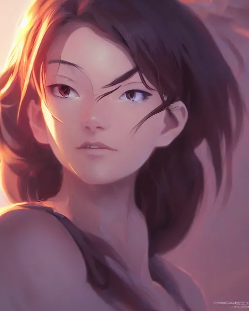 Image similar to ambient cave lighting, detailed face, by makoto shinkai, stanley artgerm lau, wlop, rossdraws