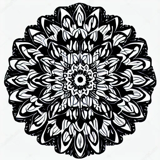 Image similar to a beautiful mandala design