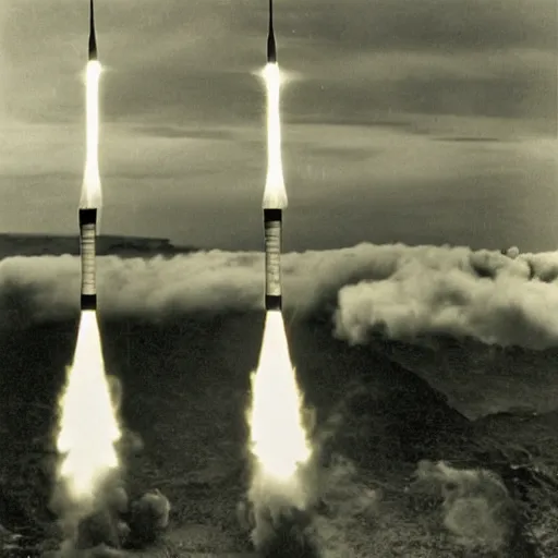 Image similar to Norwegian ghost rockets, 1946 photograph