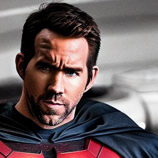 Prompt: Ryan Reynold as batman