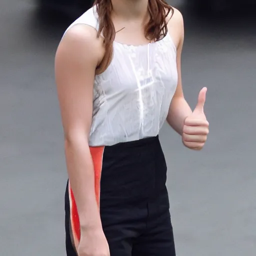 Image similar to emma watson giving thumbs up