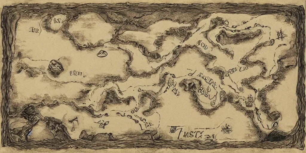 d&d underground megadungeon map, Stable Diffusion