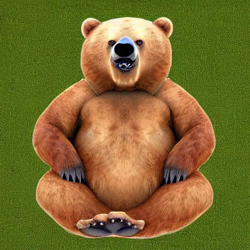 Prompt: guru the bear, photorealistic