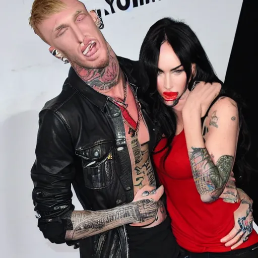 Image similar to megan fox as mgk