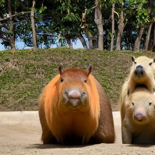 Prompt: capybaras nft by bored ape yacht club and matt groening