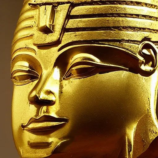 Image similar to egyptian gold god in egypt palace