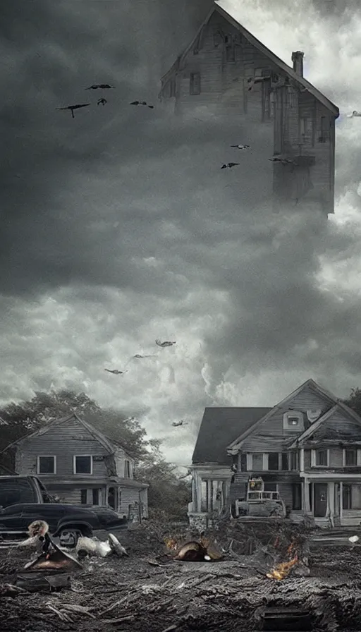 Image similar to the end of the world, by gregory crewdson