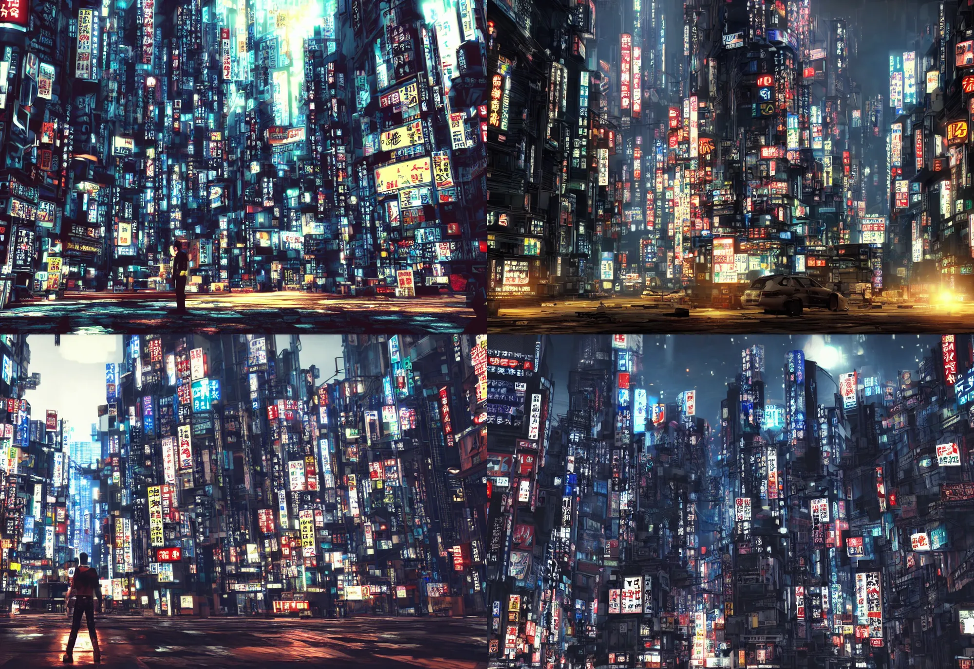 Prompt: tokyo city looks like cyberpunk city, cyberpunk style, cinematic, realistic, hyper extremly realistic, golden ratio, awesome compostiion, greate composition, the best composition, color balance harmony, physical correct light shadows, awesome exposition, very realistic, ike in real life, max payne