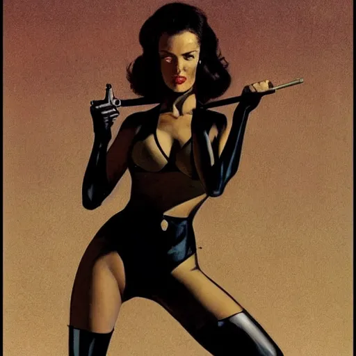 Image similar to female james bond by robert mcginnis