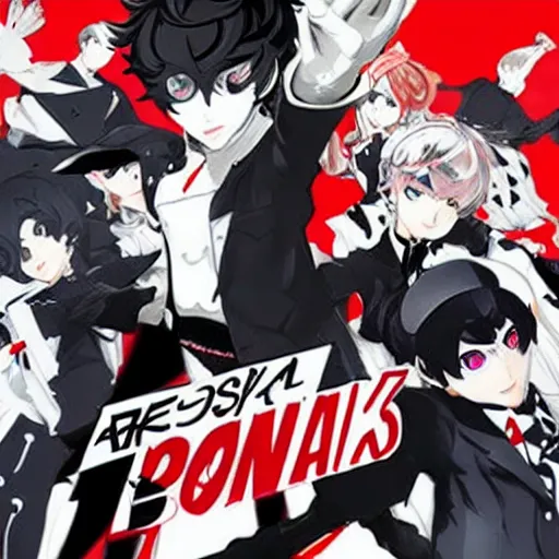 Image similar to a new persona 5 game , artbook, stylish,