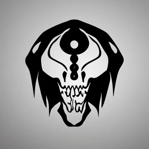 Prompt: mythosaur skull emblem, stylized