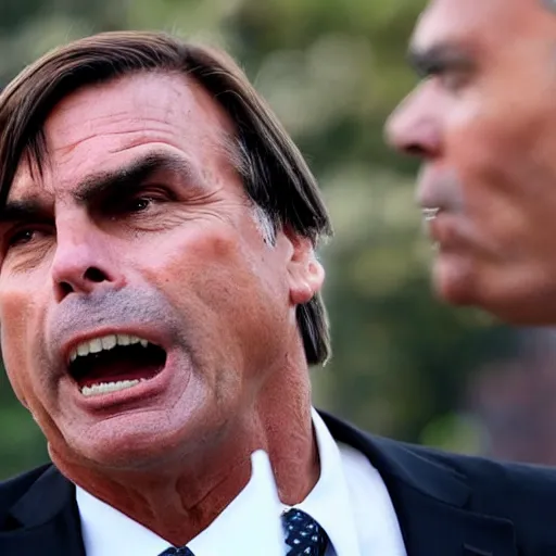 Image similar to bolsonaro as trump, close shot