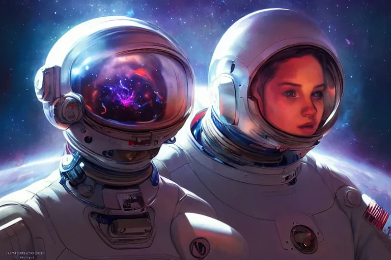 Prompt: portrait of a futuristic bulldog in a spacesuit, a nebula supernova in space, portrait, intricate, digital painting, artstation, concept art, smooth, sharp focus, illustration, cinematic lighting, art by artgerm and greg rutkowski and alphonse mucha