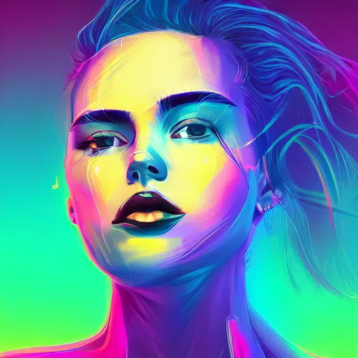 Image similar to electric woman, cute - fine - face, pretty face, oil slick hair, realistic shaded perfect face, extremely fine details, realistic shaded lighting, dynamic background, by alena aenami