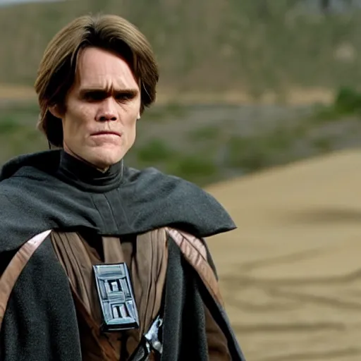Image similar to Jim Carrey as Anakin Skywalker, movie still