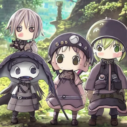 Image similar to made in abyss, chibi