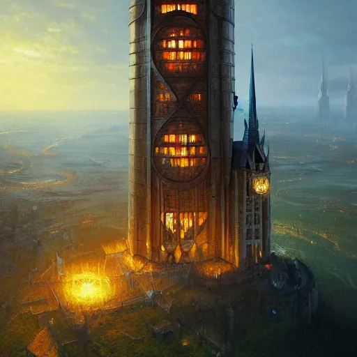 Prompt: Angela merkel is sauron in his tower. Detailed digital art by greg rutkowski, Thomas kinkade, Keith Parkinson, artstation, cgsociety, deviantart, 8k, HD