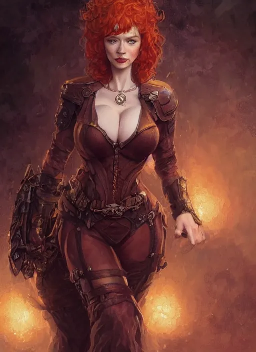 Image similar to Christina Hendricks as a ruggedly handsome heroine, tasteful, intricate, elegant, highly detailed, centered, digital painting, artstation, concept art, smooth, sharp focus, illustration, artgerm, donato giancola, Joseph Christian Leyendecker, WLOP