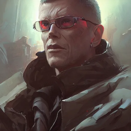 Image similar to neuromancer, painted by greg rutkowski, painted by stanley artgerm, painted by igor kieryluk, digital art, promotional art, trending on artstation