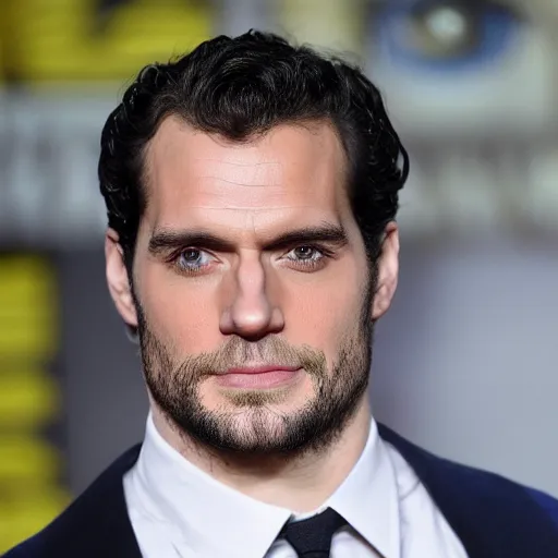 Prompt: henry cavill with no hair, photograph