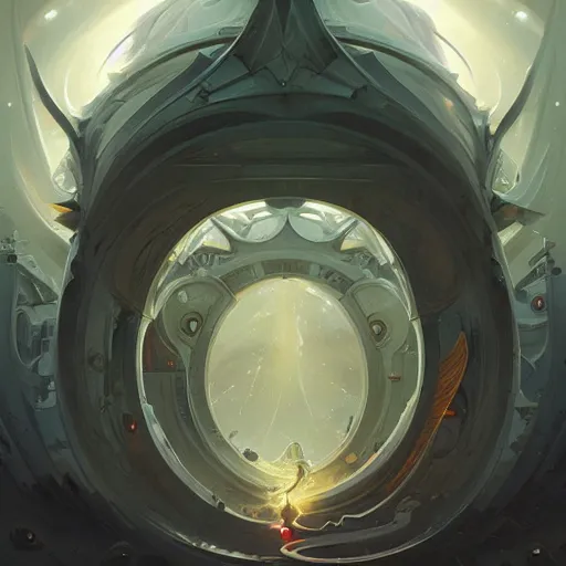 Prompt: stargate by peter mohrbacher