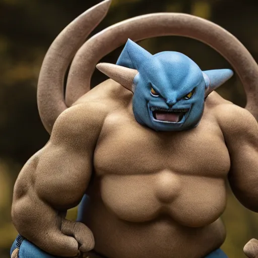 Image similar to national geographic photo of machamp, pokemon in the wild, intricate, portrait, 8 k highly professionally detailed, hdr, award winning