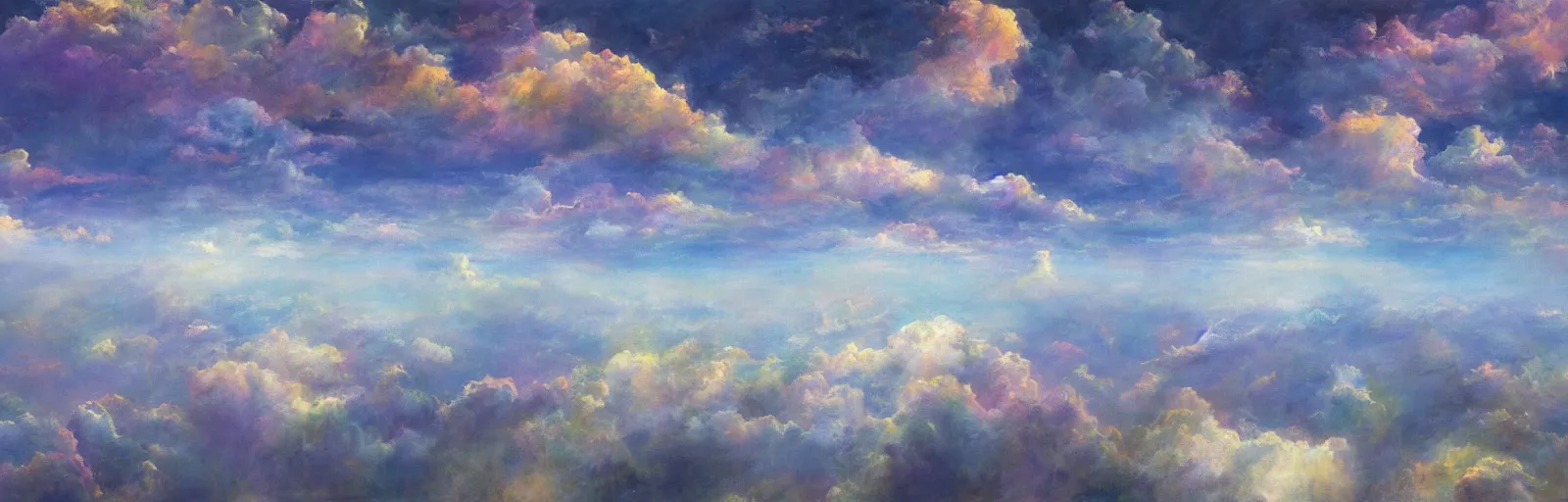 Prompt: The Wide Expanse of Heaven, by Greg Lundowski