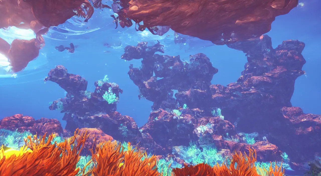 Image similar to subnautica underwater screenshot