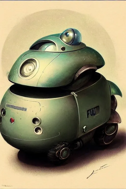 Image similar to ( ( ( ( ( 1 9 5 0 s retro future android robot fat robot mouse car. muted colors., ) ) ) ) ) by jean - baptiste monge,!!!!!!!!!!!!!!!!!!!!!!!!!