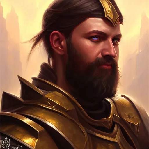 Image similar to a _ fantasy _ style _ portrait _ painting _ of _ paladin _ oil _ painting _ unreal _ 5 _ daz. _ rpg _ portrait _ extremely _ detailed _ artgerm _ greg _ rutkowski _ greg