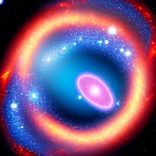Prompt: black hole eating the whole galaxies while we hallucinate