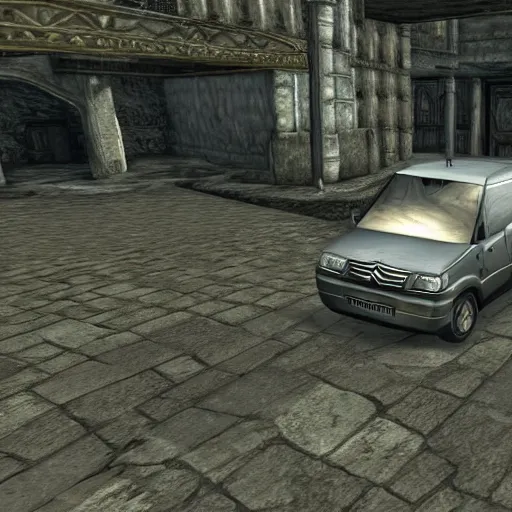 Image similar to citroen berlingo ( 1 9 9 7 ) in the elder scrolls v : skyrim, in - game screenshot