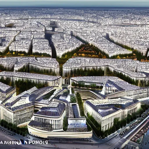 Prompt: a place in paris in 2 0 2 0