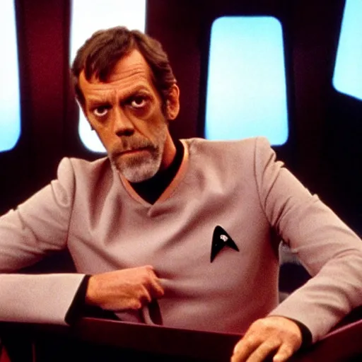 Image similar to a still of hugh laurie in an episode of star trek : the next generation