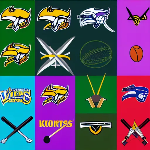 Image similar to sports logo detailed vector snoopdogg vikings