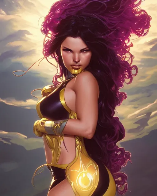 Prompt: ultra realistic illustration, danielle campbell as starfire anime, intricate, elegant, highly detailed, digital painting, artstation, concept art, smooth, sharp focus, illustration, art by artgerm and greg rutkowski and alphonse mucha and wlop